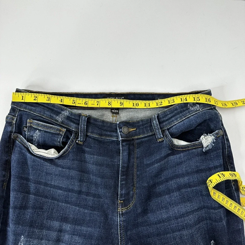 Judy Blue Jeans Womens Size 32‎ Skinny Dark Wash High Rise Comfort Stretch